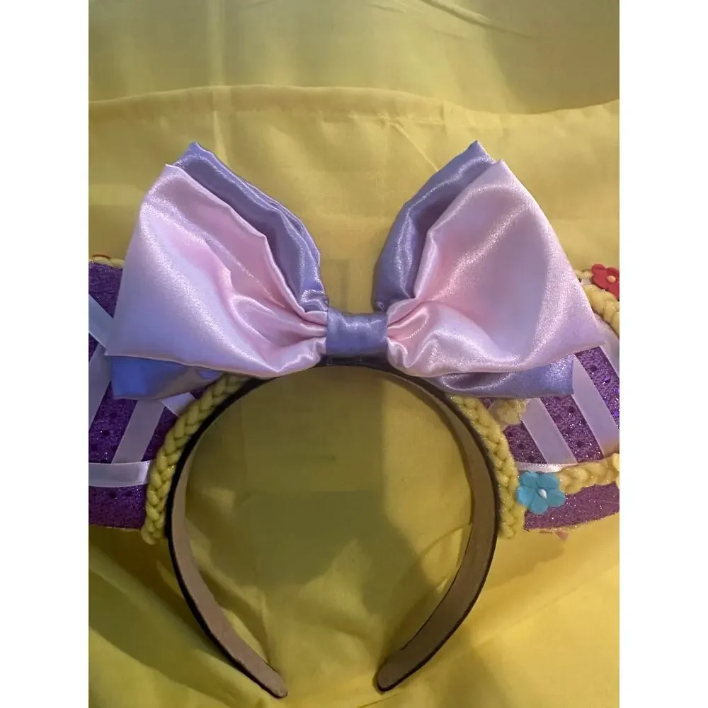 Handmade Disney Rapunzel Tangled Flower Braid Headband Ears